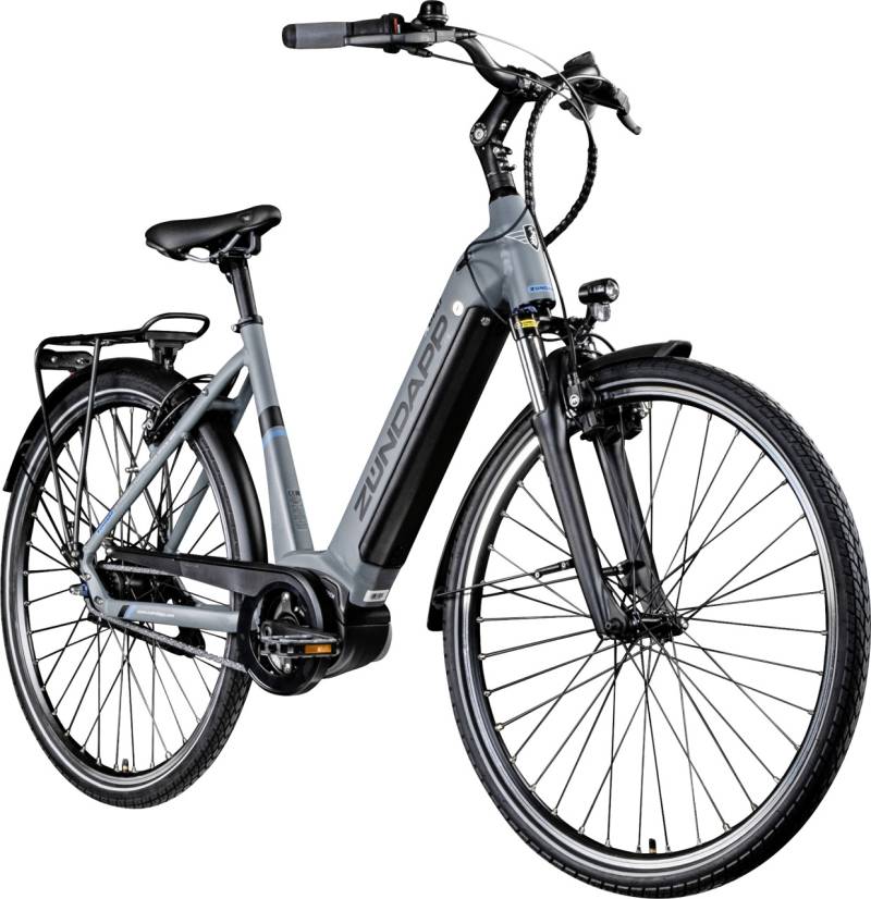 Zündapp E-Bike X600 City 28 Zoll 7-Gang 400 Wh grau blau von Zündapp
