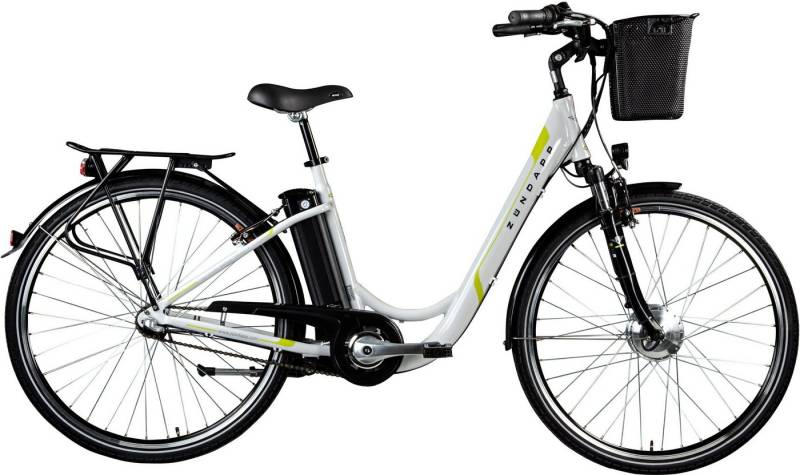 Zündapp E-Bike Z510, 3 Gang Shimano Nexus SC-3C41 Schaltwerk, Nabenschaltung, Frontmotor, 374 Wh Akku von Zündapp