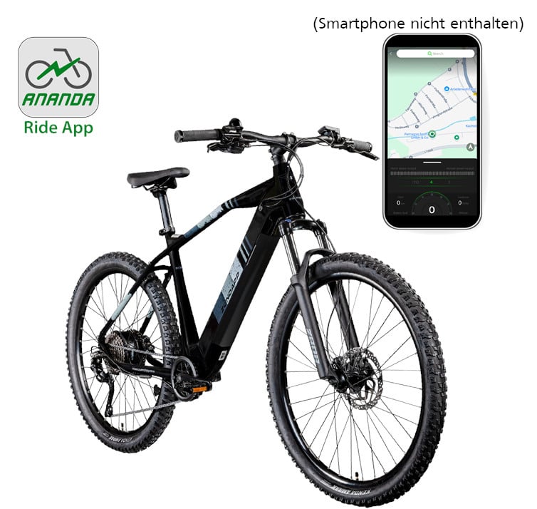 Zündapp E-Bike Z808 MTB 27,5 Zoll 10-Gang 550 Wh schwarz grau von Zündapp