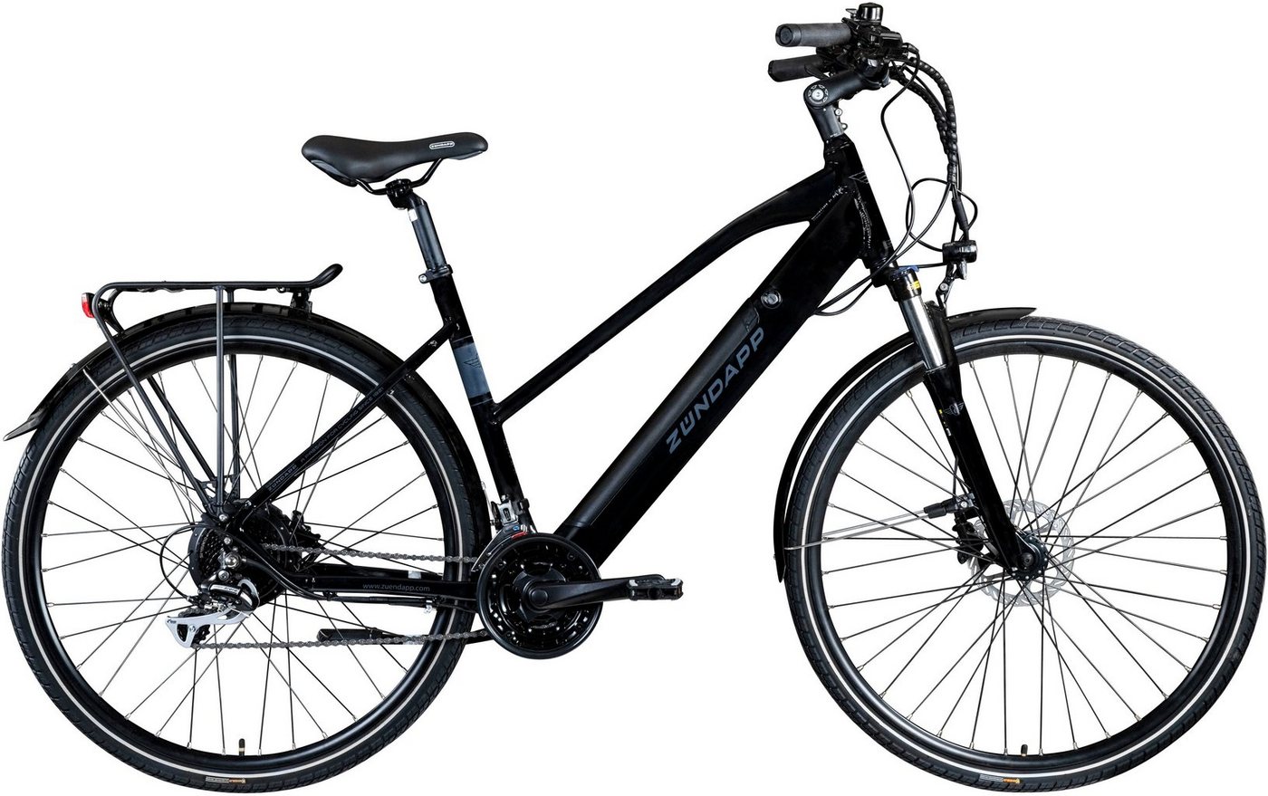 Zündapp E-Bike Z810, 24 Gang Shimano Altus RD-M310 Schaltwerk, Kettenschaltung, Heckmotor, 417,6 Wh Akku von Zündapp