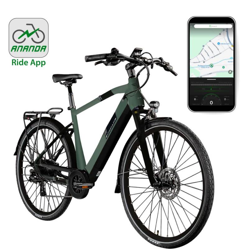 Zündapp E-Bike Z810 Trekking 28 Zoll 8-Gang 550 Wh dunkelgrün metallic von Zündapp