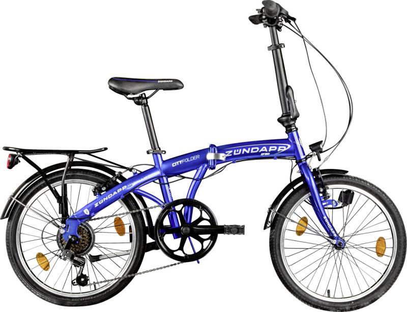 Zündapp Faltrad ZF20 Speed Folder 20 Zoll 6-Gang RH 28,5cm blau von Zündapp