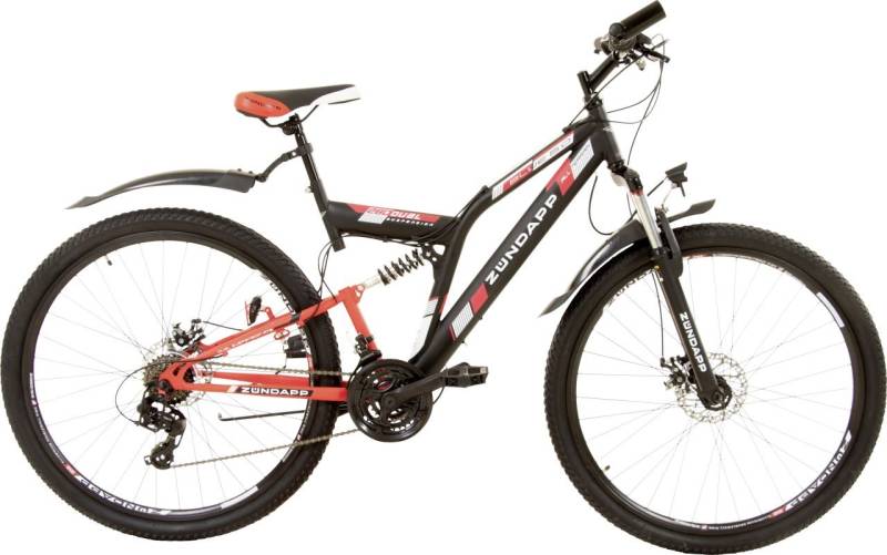 Zündapp Mountainbike Blue 5.0 MTB Fully 28 Zoll RH 48cm 21-Gang schwarz rot von Zündapp