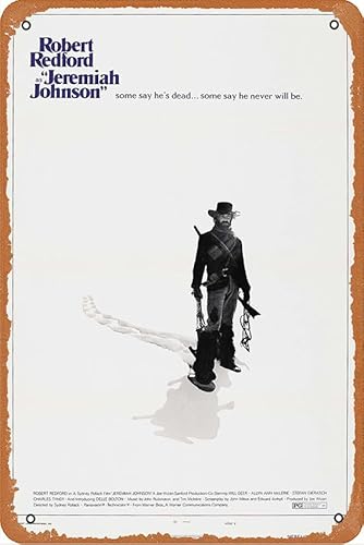 Jeremiah Johnson Movie (1972) Poster Vintage Metall Blechschild Wanddekoration Haus Tür Garten Bar Restaurant Cafe Büro Geschäft Bar Club Schild Geschenk 20,3 x 30,5 cm von Zuhhgii