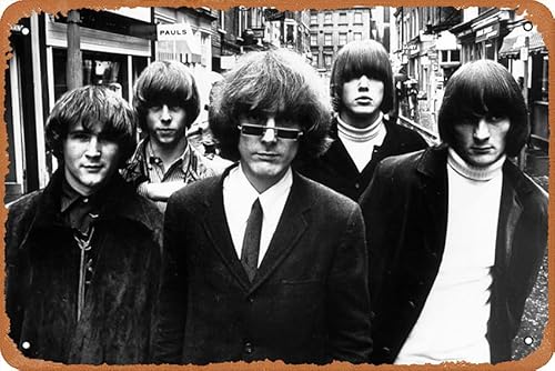 The Byrds Classic Rock Star Band Poster Retro Blechschild für Straße, Garage, Familie, Café, Bar, Menschen, Höhle, Bauernhof, Wand, Badezimmer, Dekoration, Basteln, Metall, 20,3 x 30,5 cm von Zuhhgii