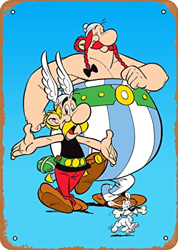 Zuhhgii Filmposter Retro-Metallschild Asterix Obelix Idefix Asterix & Obelix Vertikale Wandkunst Dekor für Musik Cafe Bar Restaurant Blechschild 20,3 x 30,5 cm Zuhhgii Filmposter Retro-Metallschild Asterix Obelix Idefix Asterix & Obelix Vertikale Wandkunst Dekor für Musik Cafe Bar Restaurant Blechschild 20,3 x 30,5 cm von Zuhhgii