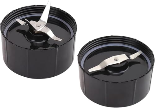 Mixerklingen für Magic Bullet 250 W MB1001 Serie Mixer, Mini-Food Prozessor, Ersatzteile, Kreuzklinge und flache Fräsklinge, 2 Stück von Zuikn