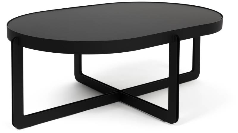 Couchtisch CENTRE OVAL Schwarz von Zuiver 102 x 68 cm von Zuiver