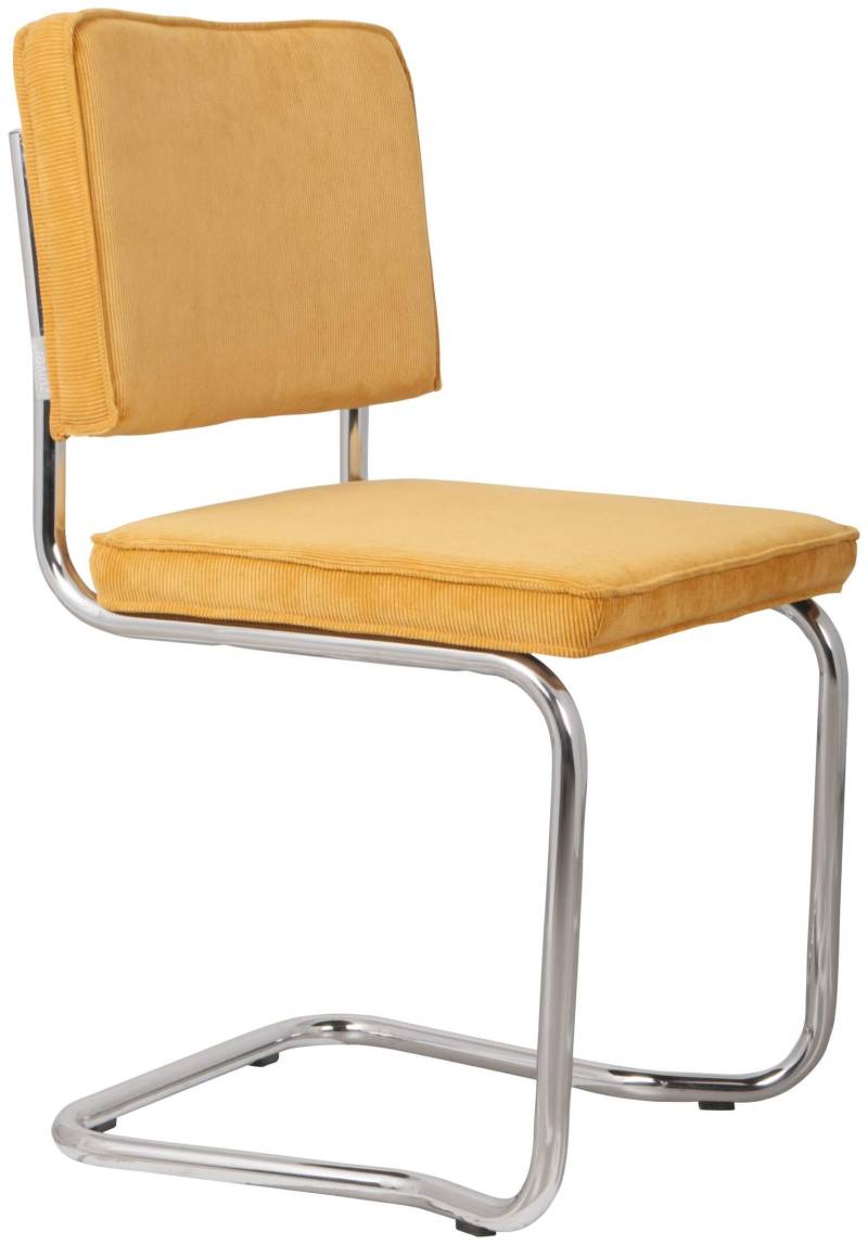 ZUIVER Retro Esszimmerstuhl RIDGE KINK RIB Gelb von Zuiver