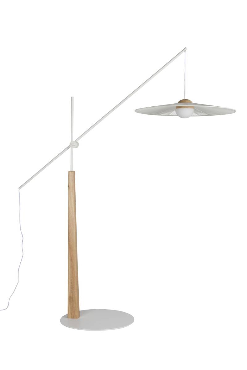 Zuiver Bogenlampe Belle | Verstellbare Stehleuchte mit Stoffschirm von Zuiver