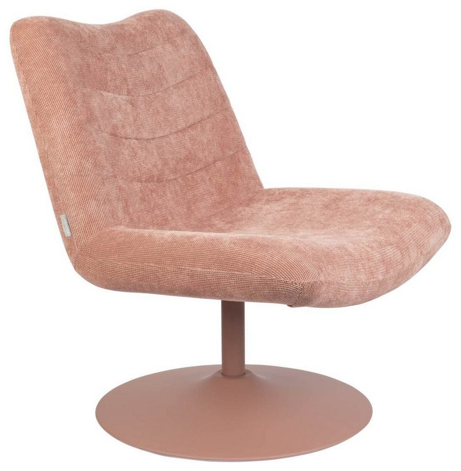 Zuiver Drehstuhl Zuiver Lounge Sessel BUBBA Pink drehbar von Zuiver