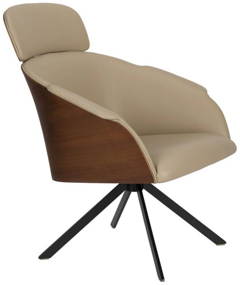 Zuiver Loungesessel Lounge Sessel Frie Design-Klassiker von Zuiver in Beige von Zuiver