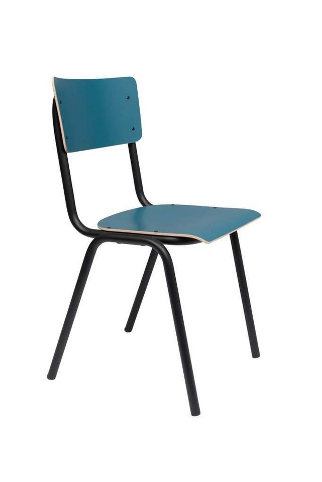 Zuiver Stapelstuhl Stuhl Stapelstuhl BACK TO SCHOOL MATTE PETROL von ZUIVER von Zuiver