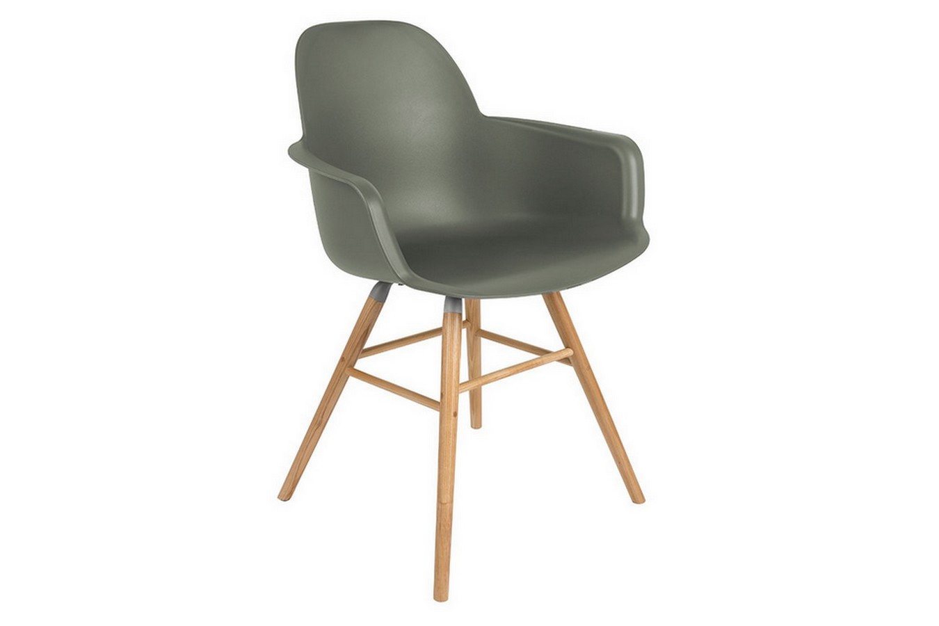 Zuiver Stuhl Armlehnstuhl Albert Kunststoff grün von Zuiver