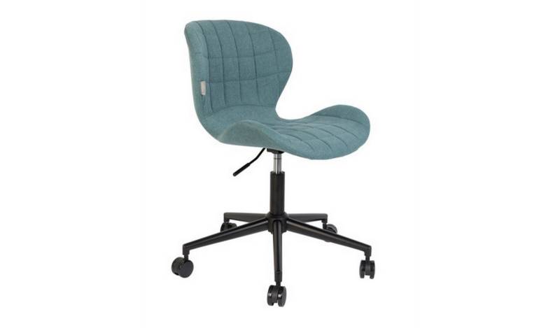daslagerhaus living Stuhl Bürostuhl mit Drehfunktion blau von daslagerhaus living