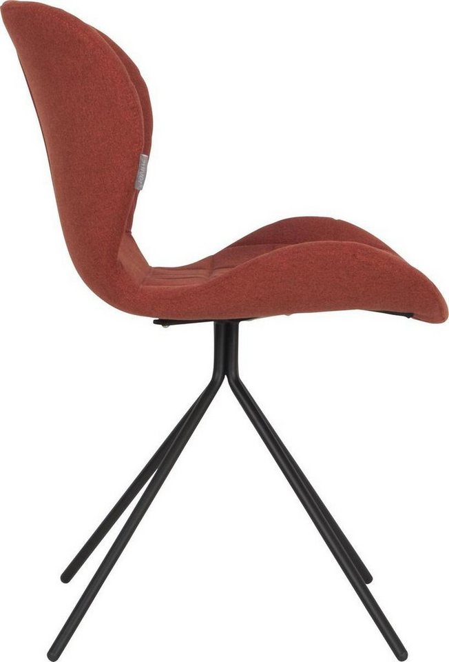 Zuiver Stuhl Zuiver Chair OMG Black/Orange von Zuiver