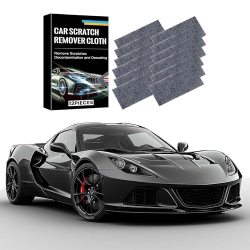 ZukqrymluvIQ 12 teiliges Nano Sparkle Cloth, Set Nano Sparkle Tuch zum Entfernen von Kratzern Auto Reinigungstuch kompatibel mit Allen Farben von ZukqrymluvIQ
