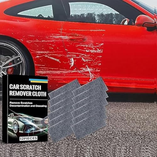 ZukqrymluvIQ Nano Sparkle Cloth, 12 teiliges Set Nano Sparkle Tuch zum Entfernen von Kratzern, Auto Reinigungstuch, multifunktional, kompatibel mit Allen Farben, wiederverwendbar, Politur, Pflege von ZukqrymluvIQ