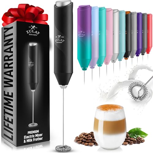 Zulay Kitchen Leistungsstarker Milchaufschäumerstab – Mini-Hand-Milchaufschäumer aus Edelstahl – Getränkemixer für Kaffee, Latte, Cappuccino & Matcha – Froth Mate Milchaufschäumer Zulay Kitchen Leistungsstarker Milchaufschäumerstab – Mini-Hand-Milchaufschäumer aus Edelstahl – Getränkemixer für Kaffee, Latte, Cappuccino & Matcha – Froth Mate Milchaufschäumer von Zulay Kitchen