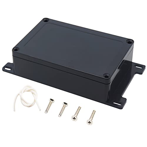 Zulkit Abzweigdose, wasserdicht, staubdicht, IP65 ABS Universal-Elektroboxen Gehäuse mit festen Ohren, schwarz, 150 x 100 x 44 mm (1 Stück) von Zulkit