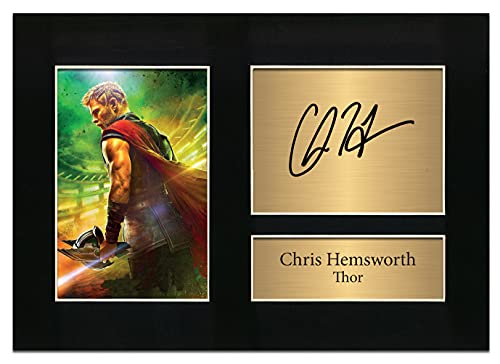 Chris Hemsworth Thor The Avengers, signiertes A4-gedrucktes Autogramm, Foto, Reproduktion, Druck, Bild Nr. 22 von Zulu Image