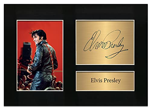 Elvis Presley A4 gedrucktes Autogramm Foto Reproduktion Druck Bild Display Nr. 3 von Zulu Image