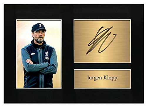 Jurgen Klopp signiertes A4 gedrucktes Autogramm Foto Reproduktion Druck Bild Display Nr. 24 von Zulu Image