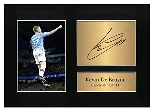 Kevin De Bruyne Manchester City Man City Autogramm, A4, gedrucktes Foto, Andenken von Zulu Image