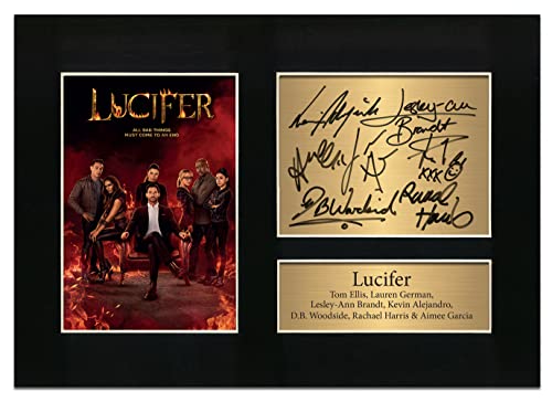 Lucifer Cast Signed Autograph Series Season| A4 gedruckte Foto-Reproduktion Druck Bild Display Nr. 77 von Zulu Image