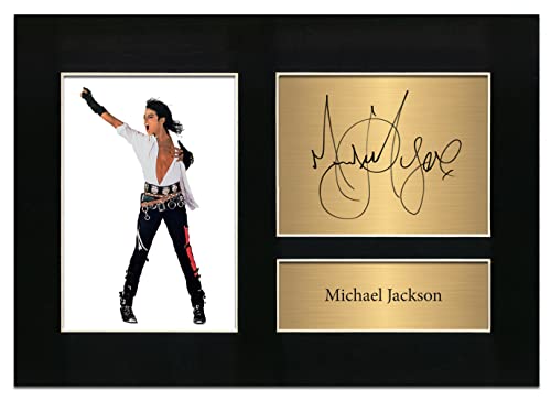 Michael Jackson Signiertes Memorabilia A4 gedrucktes Autogramm Foto Reproduktion Druck Bild Display Nr. 109 von Zulu Image
