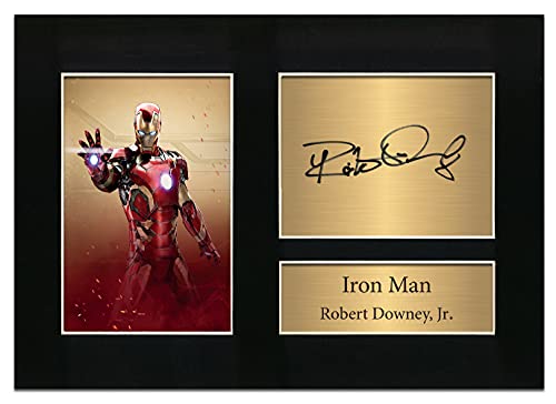 Robert Downey Jr A4 gedrucktes Autogramm Foto Reproduktion Druck Bild Display Nr. 4 von Zulu Image