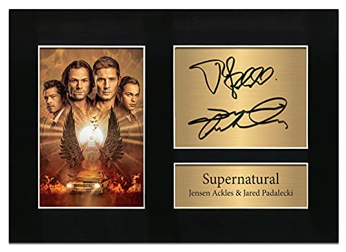 Supernatural Jensen Ackles Jared Padalecki A4 gedrucktes Autogramm Foto Reproduktion Druck Bild Display Nr. 7 von Zulu Image