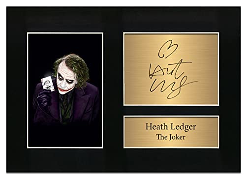 The Joker Batman Heath Ledger signiertes A4 gedrucktes Autogramm Foto Reproduktion Druck Bild Display Nr. 14 von Zulu Image