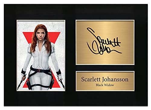 Zulu Image Black Widow Autogramm Scarlett Johansson The Avengers | Autogramm A4 Foto Reproduktion Print Bild Display Nr. 49 von Zulu Image
