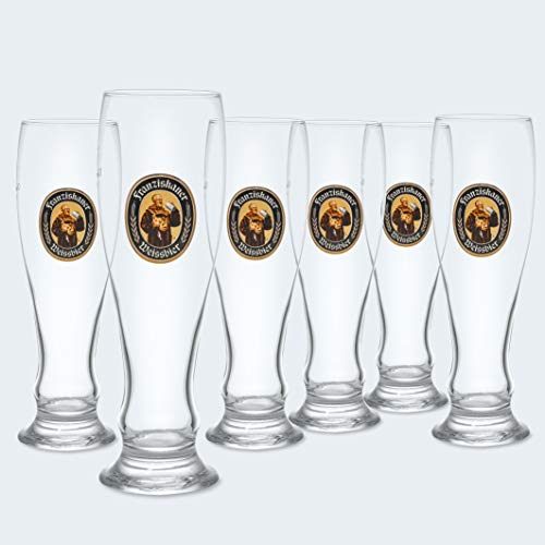 Zum Franziskaner | Das Original | Weissbierglas 0,3 Liter | im Set aus 6 Stück von Zum Franziskaner