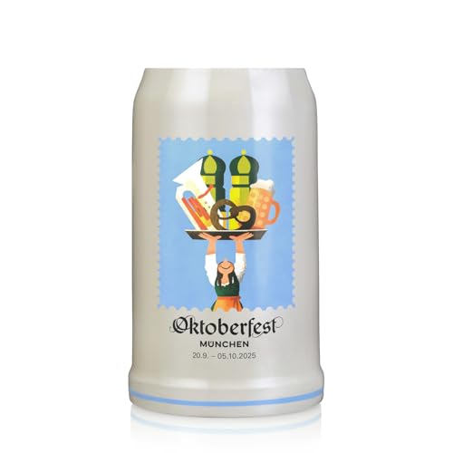 Zum Franziskaner offizieller Oktoberfest Krug 2025 der Stadt München - Sammlerstück - Bierkrug Maßkrug Oktoberfest Krug Geschenk Souvenirs Original - Limitiert von Zum Franziskaner