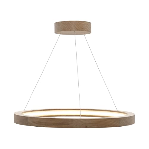 Zumaline OAK LED Pendelleuchte Integriert, Holz, 3870lm, 3000K von Zumaline Lighting