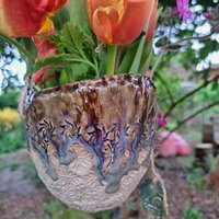 Blumenampel Blumenvase Blumentopf Hängepflanze Blumenampel Blumenvase Blumentopf Hängepflanze von ZumbuntenHundDE