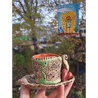 Kerzenhalter Tasse Kerzenständer Laterne Tischdekoration Windlicht Teelicht Kerze von ZumbuntenHundDE