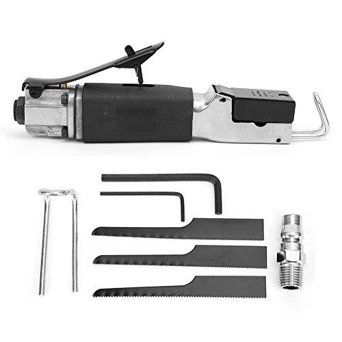 1/4" Druckluft Karosseriesäge, Professional Luftsäge Pneumatische Blechsäge Säbelsäge Schneidluftwerkzeug mit gummierter Griff, mit 3pcs Sägeblätter, 1,5 mm Schnittkapazität 1/4" Druckluft Karosseriesäge, Professional Luftsäge Pneumatische Blechsäge Säbelsäge Schneidluftwerkzeug mit gummierter Griff, mit 3pcs Sägeblätter, 1,5 mm Schnittkapazität von Zunate