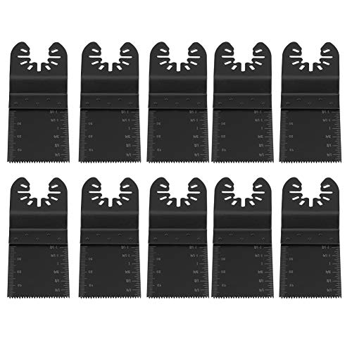 10 Pcs 34mm Oszillierende Sägeblätter, Multifunktionale Oszillierende Sägeblätter Multitool-Sägeblätter aus kohlenstoffhaltigem Stahl Oszillierende Sägewerkzeuge zum Schneiden von Holz von Zunate