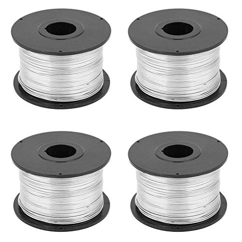 4 stücke 110m 0,8mm Schweißdraht, Stahl Tiring Wire Bindedraht für Automatische Bindemaschine mit Hochwertigem Kohlenstoffarmen Stahldraht nach Spezielle Prozess von Zunate