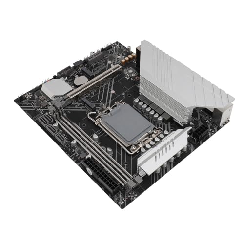 Zunate B760M K DDR4 Motherboard, LGA 1700, für GEN12/13 Serie, Micro ATX Motherboard, PCle 4.0, HDMI 2.0, SATA3.0, 2xUSB3.0, 2xUSB2.0, M.2 SSD, RJ45, VGA, Aura Sync von Zunate