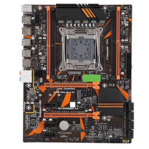 Computer-Motherboard für Inter X99 LGA2011-V3 DDR4-Desktop-Motherboard E5-V3 / E5-V4-Prozessor, für Intel X99 / für Core I7 68xx / für Xeon V4 46xx von Zunate