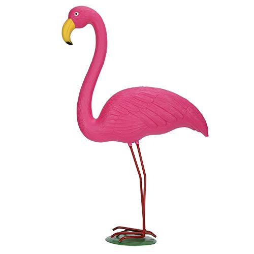 Flamingo-Köder, 8,7 Zoll Höhe gefälschter Vogel, Garten-Kunststoff-Simulations-Rasen-Flamingo-Dekoration, für Rasengarten-Jagdköder(1030-medium) von Zunate