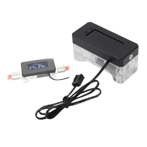G1/4 Durchfluss Thermometer, Durchflussrate für PC Water Kühlschleife LCD Anzeige CPU Kühlung Niedrig Drehzahl Elektronischer Strömungsthermometer Anzeigemesser G1/4 Durchfluss Thermometer, Durchflussrate für PC Water Kühlschleife LCD Anzeige CPU Kühlung Niedrig Drehzahl Elektronischer Strömungsthermometer Anzeigemesser von Zunate