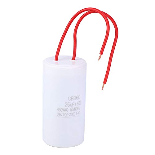 Kondensator,Capacitor CBB60 Startkondensator 25uF 450VAC für Haushaltselektrogeräte 25/70 / -20 Startkondensator CBB60 25UF 450VAC start capacitor von Zunate