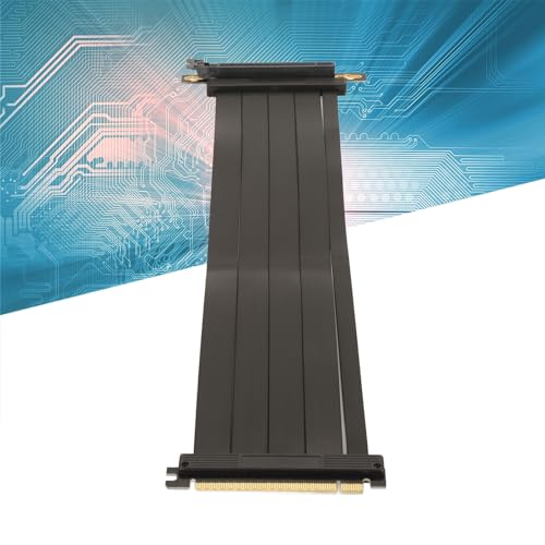 PCIE 4.0 X16 Riser Kabel, 40 cm Hochgeschwindigkeits 90 Grad PCIE Anschluss mit PCI Express Anschluss, PCIE 4.0 Verlängerungskabel für GPU Erweiterungskarte von Zunate