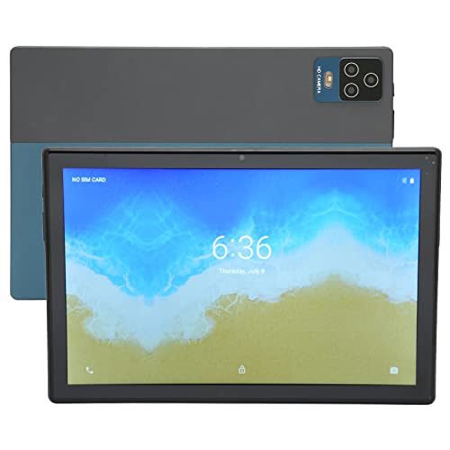 Tablet PC 10,1 Zoll, 4 G RAM 128 G ROM, Bluetooth 5.0, Octa-Core-Prozessor, FHD-Display mit Einer Auflösung von 1280 X 800, 5 G Dual Band WiFi, 7000 MAh, 8 MP Kamera, GPS, für Android 11(Blau-EU) von Zunate