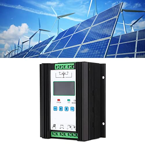 Wind Solar Control, 1200W 12V 24V Wind Solar Hybrid Controller PWM 600W Wind + 600W Solar Panel System Controller, Digitale Intelligente Steuerung mit LCD Display von Zunate
